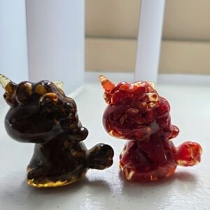 2pc Crystals/Resin Unicorns
